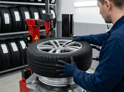 Reifenwechsel in der Kfz-Werkstatt